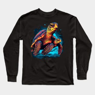 Sea Turtle Fathers Day Long Sleeve T-Shirt